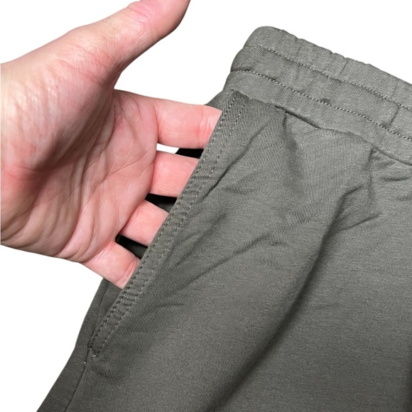 J. Jill NWT watercress green floral embroidered cotton pull on drawstring skirt - Picture 7 of 11